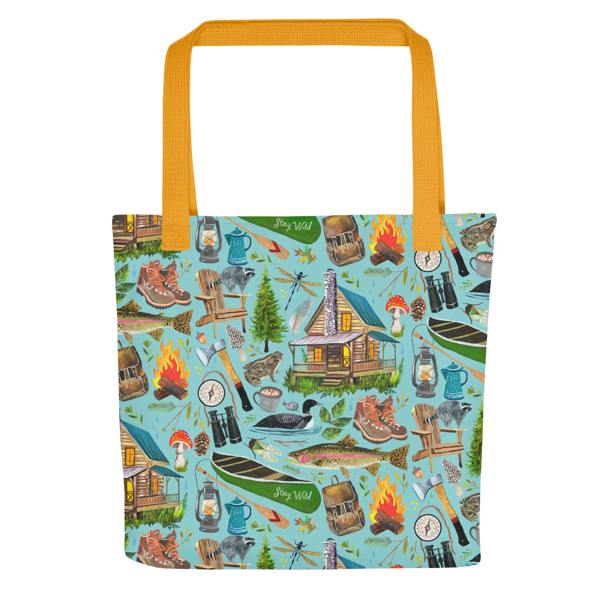 Lake Life Tote bag Yellow