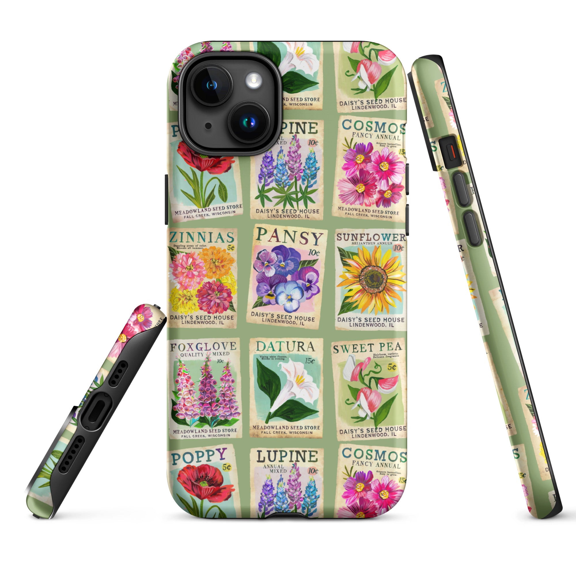 Seed Packets Tough Case for iPhone® iPhone 15 Plus