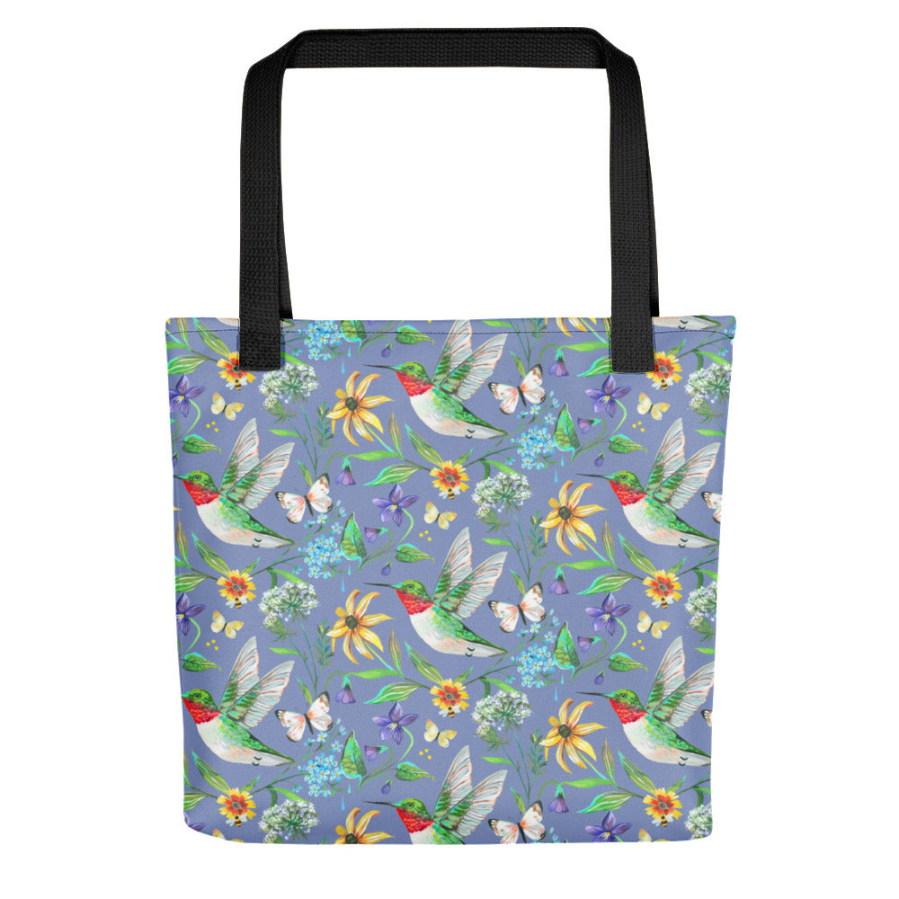 Hummingbird Tote Bag Black