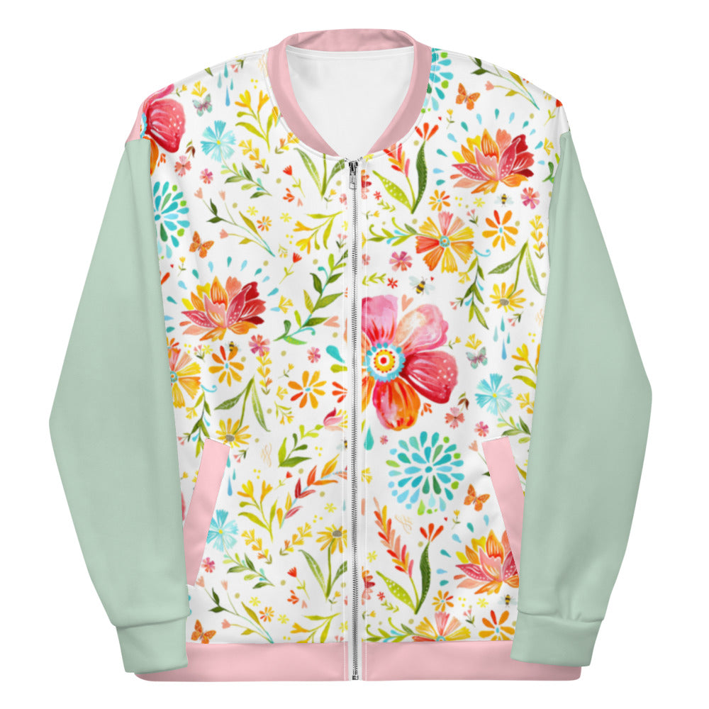 Floral Love Bomber Jacket 3X