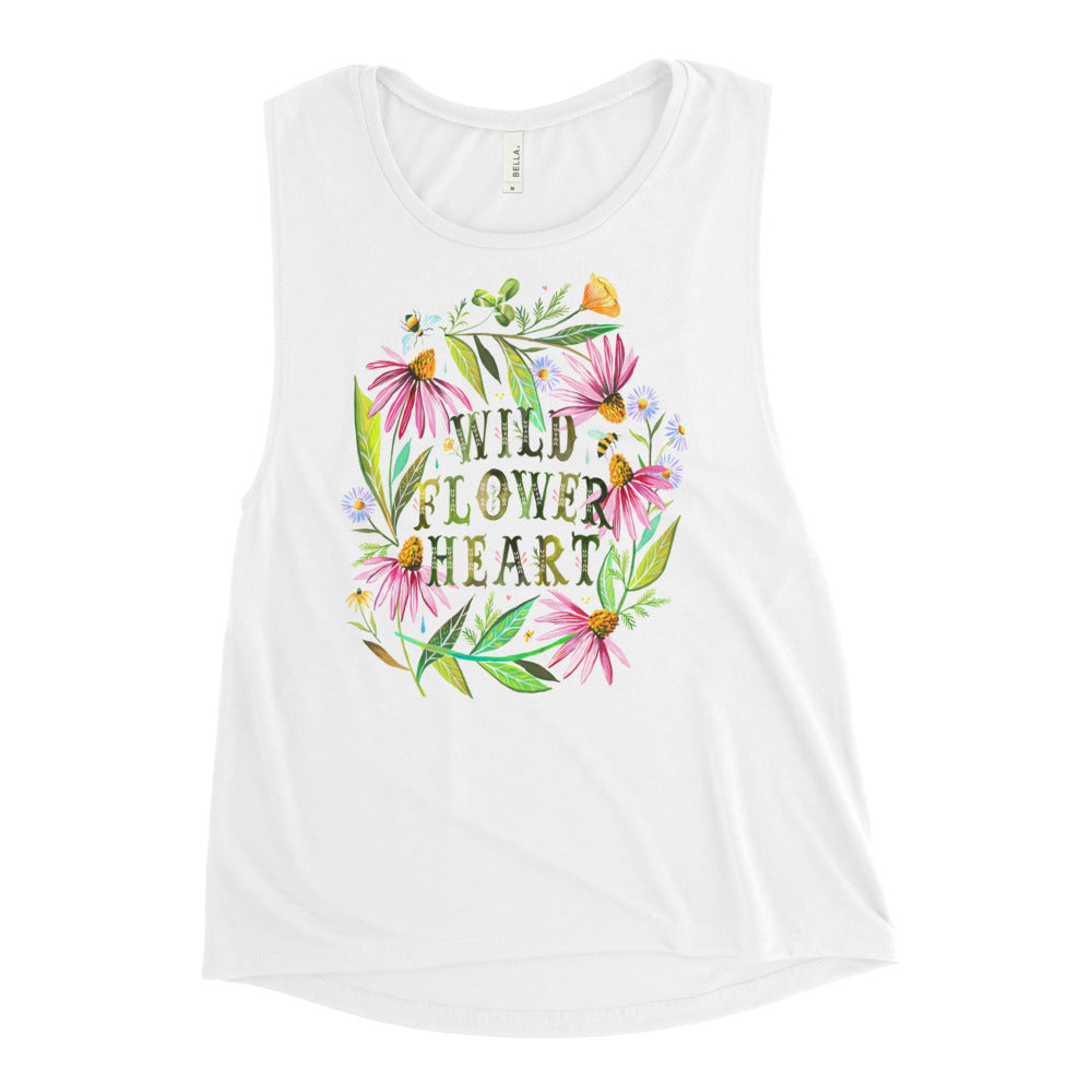 Wildflower Heart Tank Top 2X