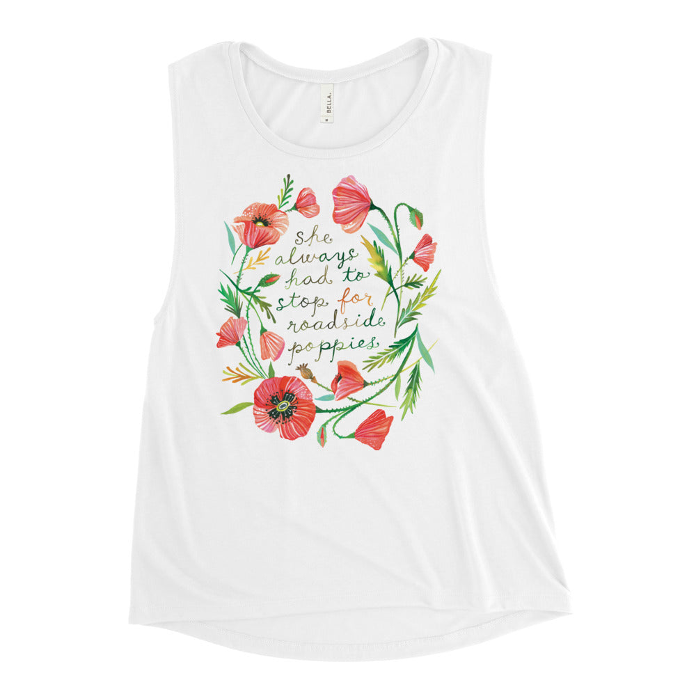 Roadside Poppies Tank Top 2X