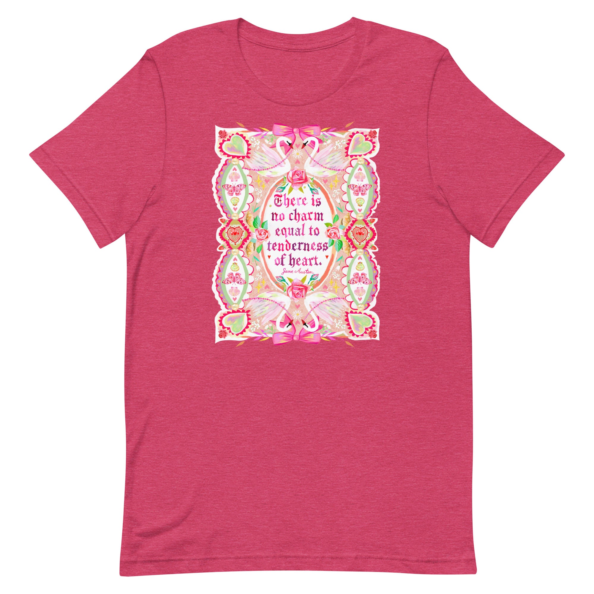 Tenderness of Heart T-Shirt Heather Raspberry