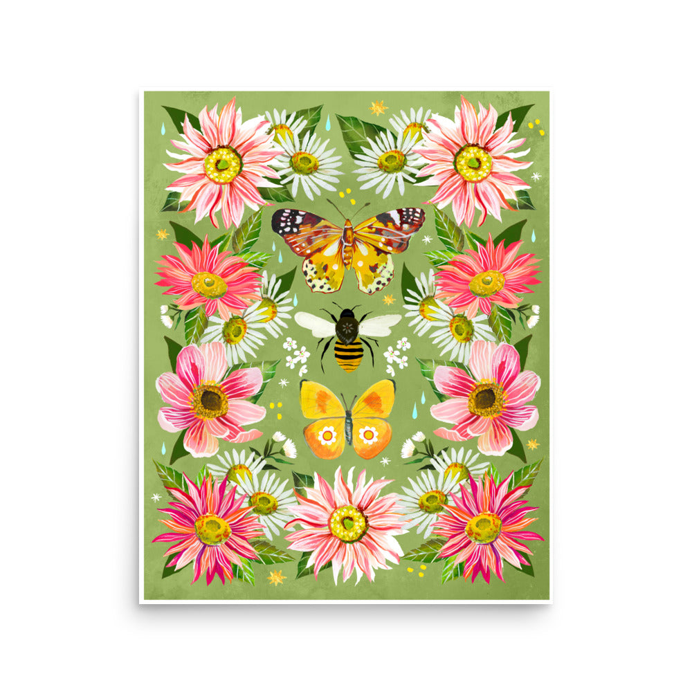 16x20 Butterfly Meadow Print Default Title