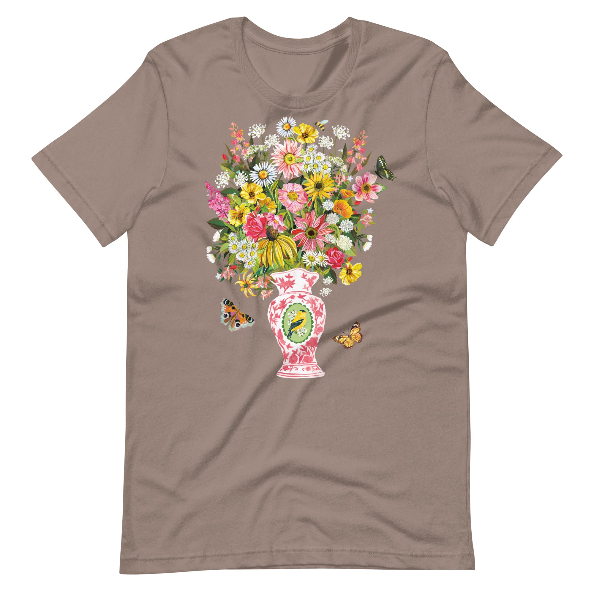 Bouquet T-shirt Pebble