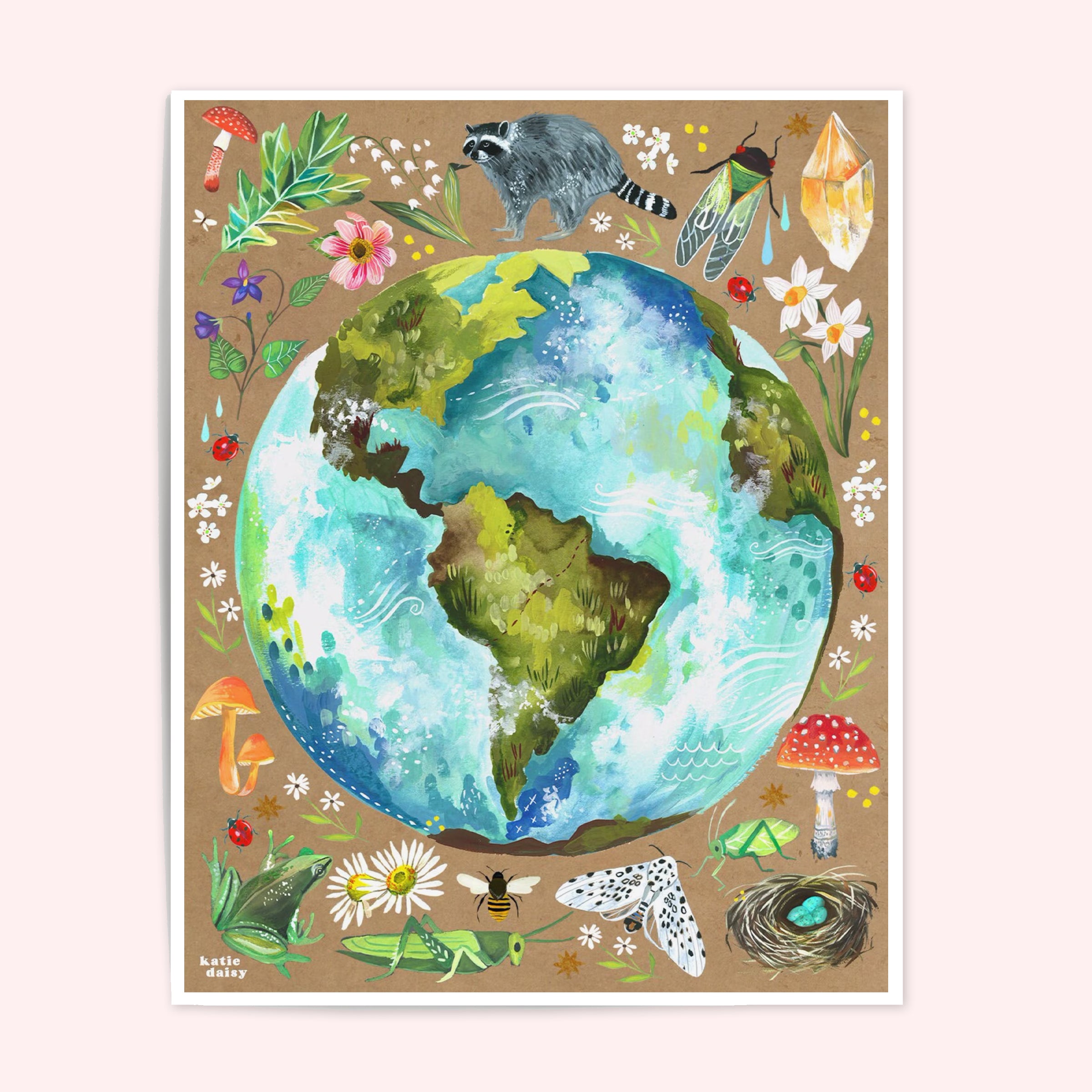 Planet Earth Art Print