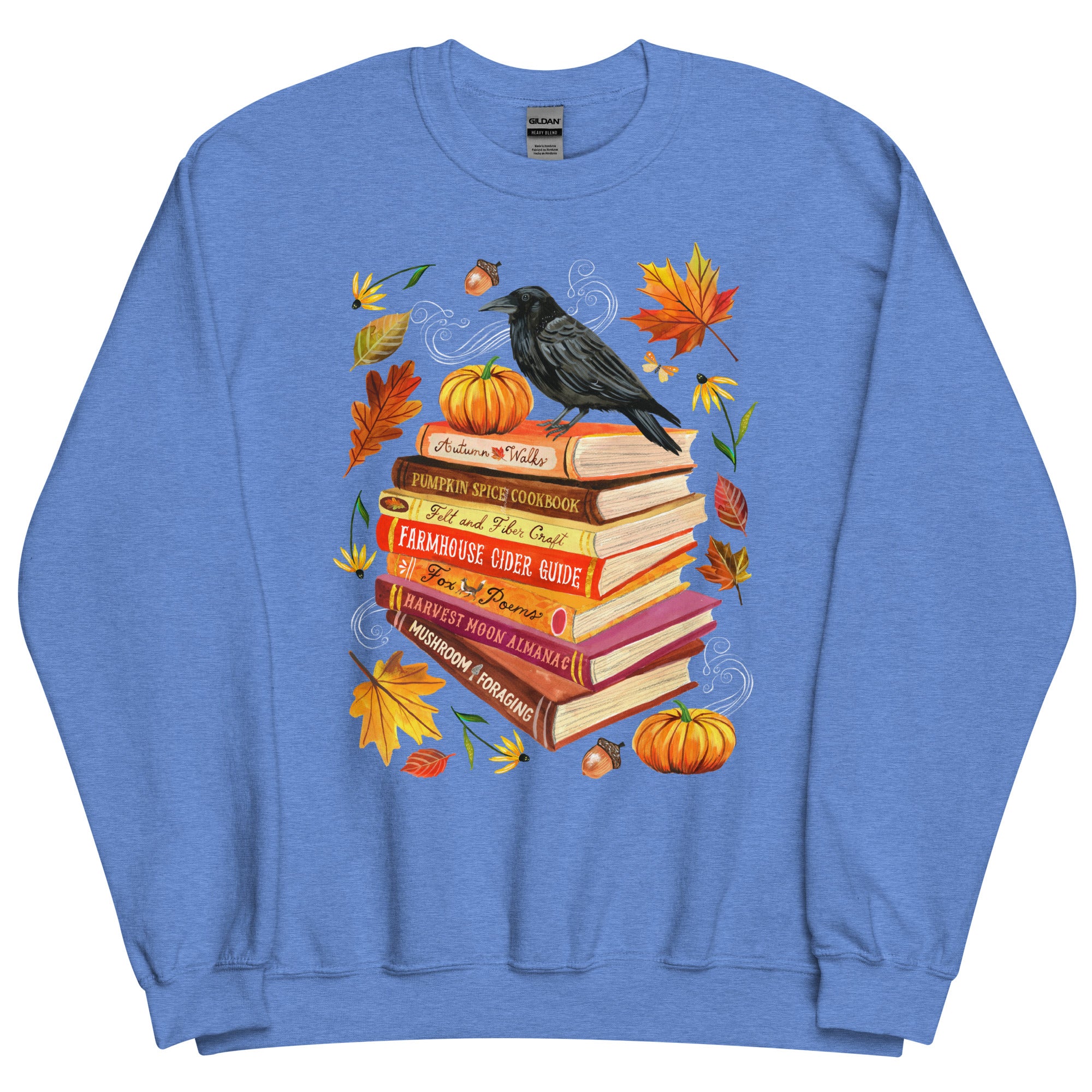 Autumn Library Sweatshirt Heather Deep Royal