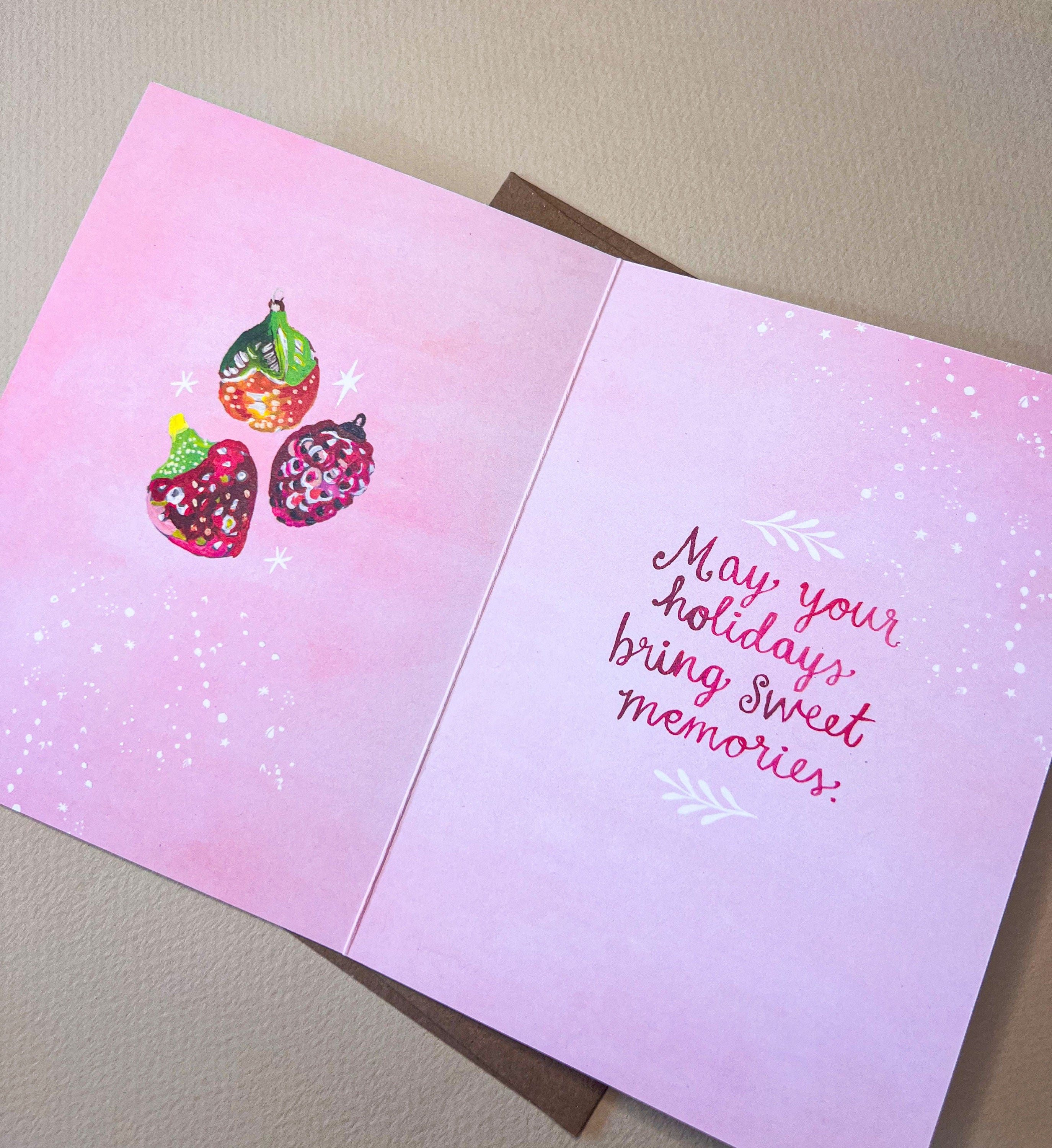 Vintage Ornaments Holiday Card