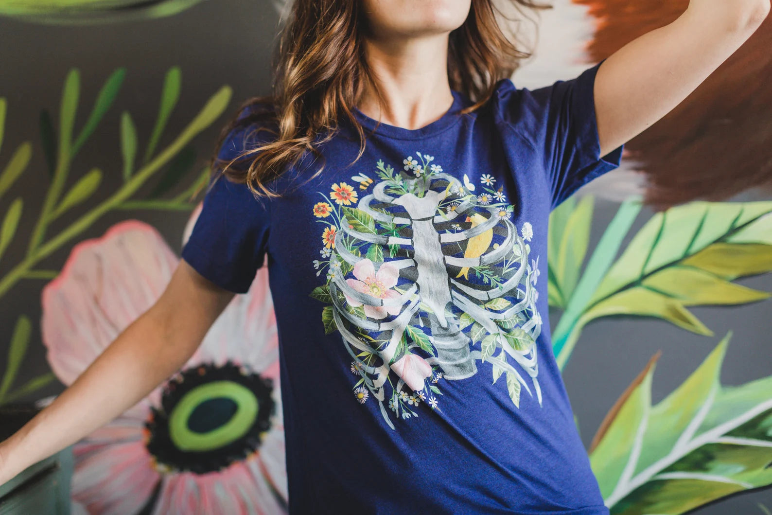 Bird Cage/Ribs Tri-Blend T-Shirt