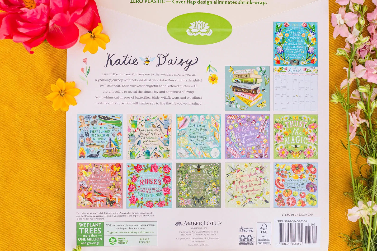 2026 Wall Calendar by Katie Daisy