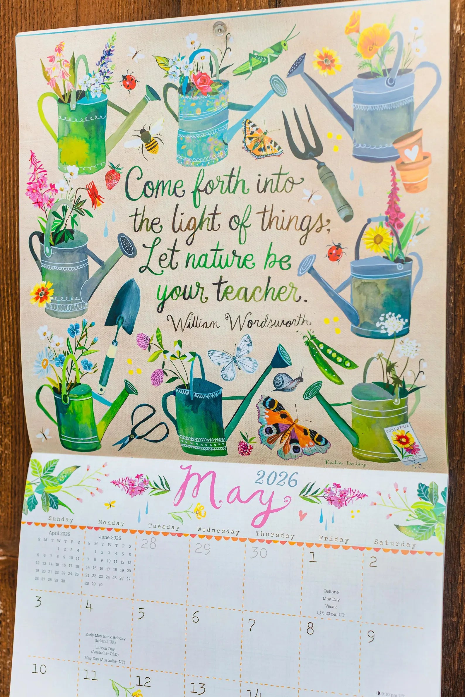 2026 Wall Calendar by Katie Daisy