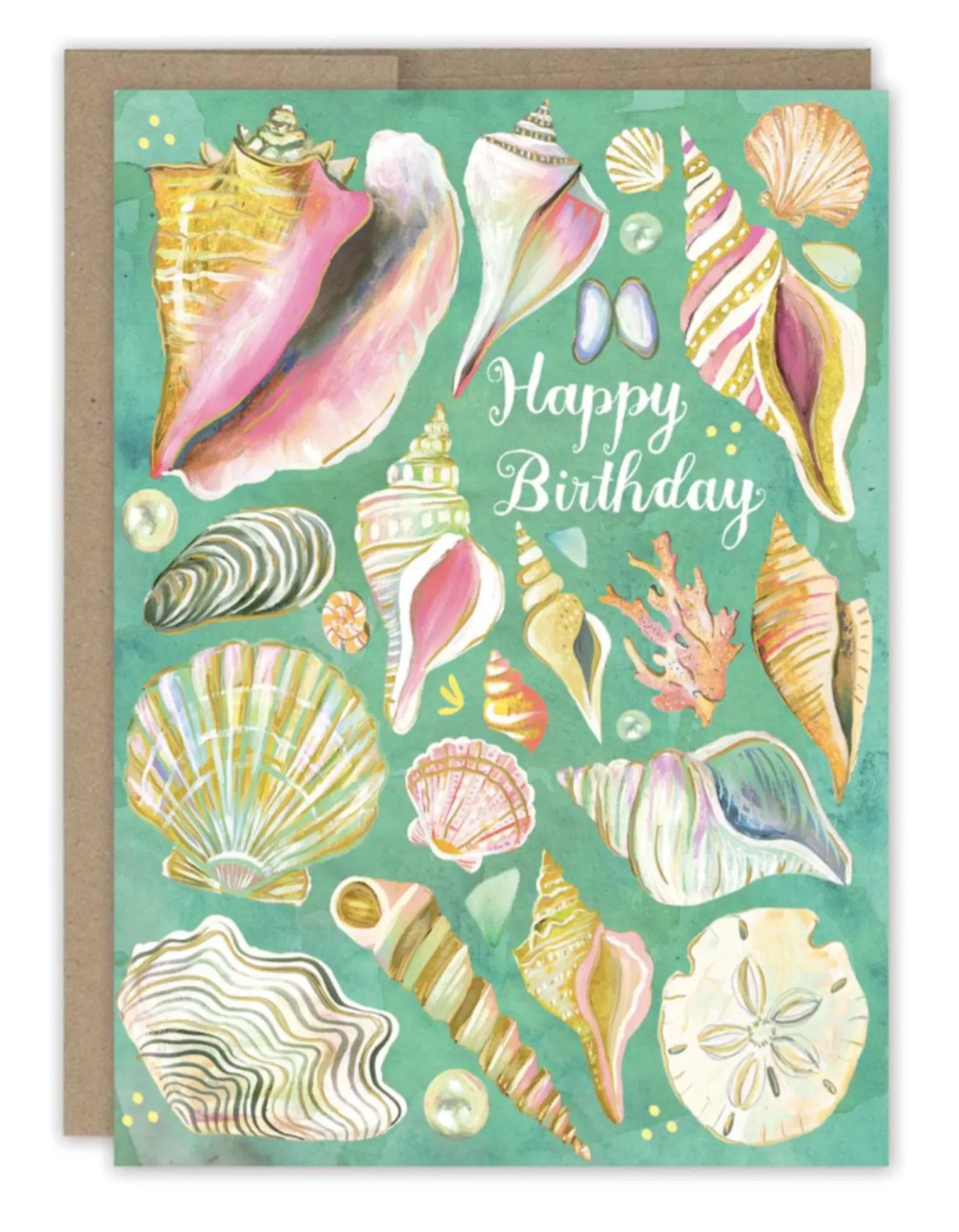 Seashell Treasures Birthday Card