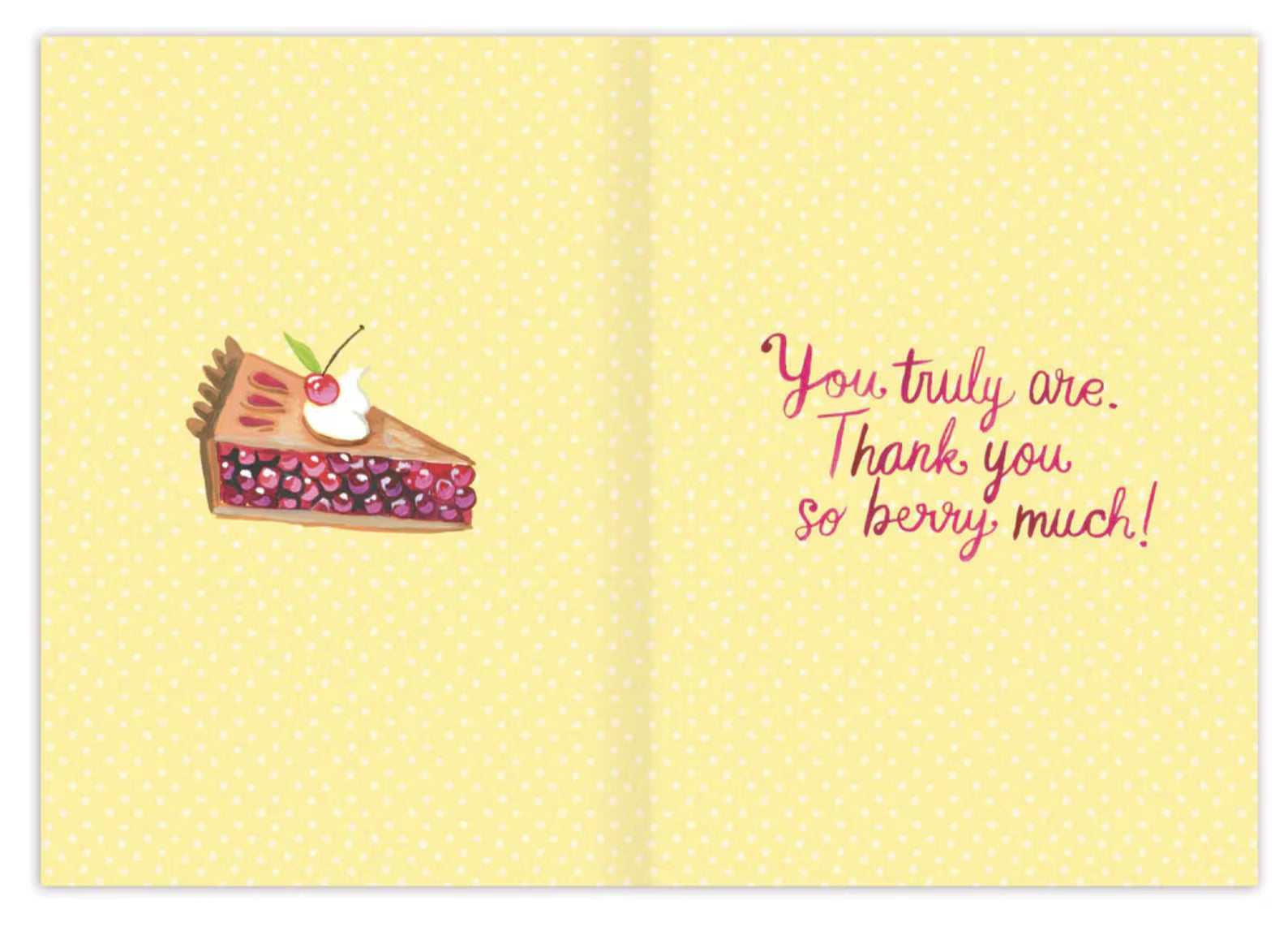 Sweet As Pie Thank You Card