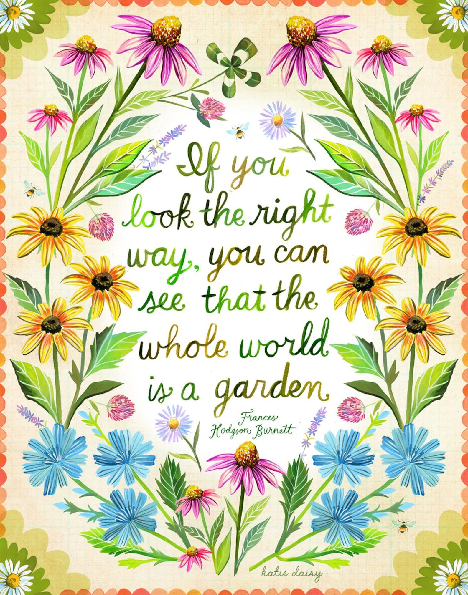 World is A Garden Art Print