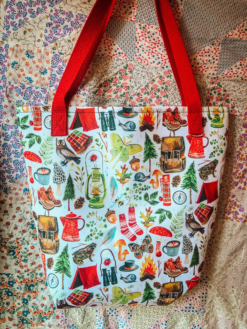 Camping Tote Bag