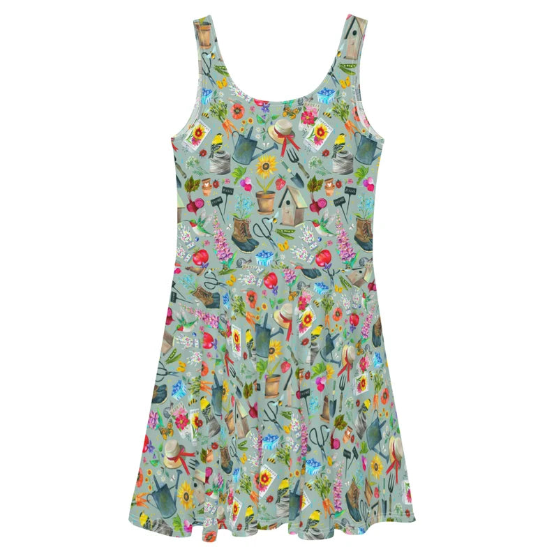 Garden Skater Dress