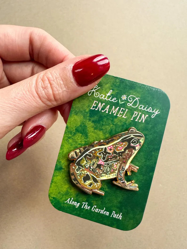 Garden Toad Enamel Pin