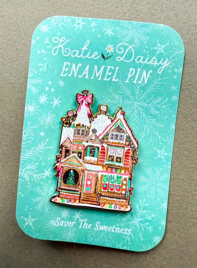 Gingerbread House Enamel Pin