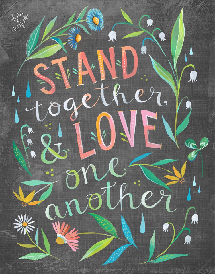 Stand Together Art Print
