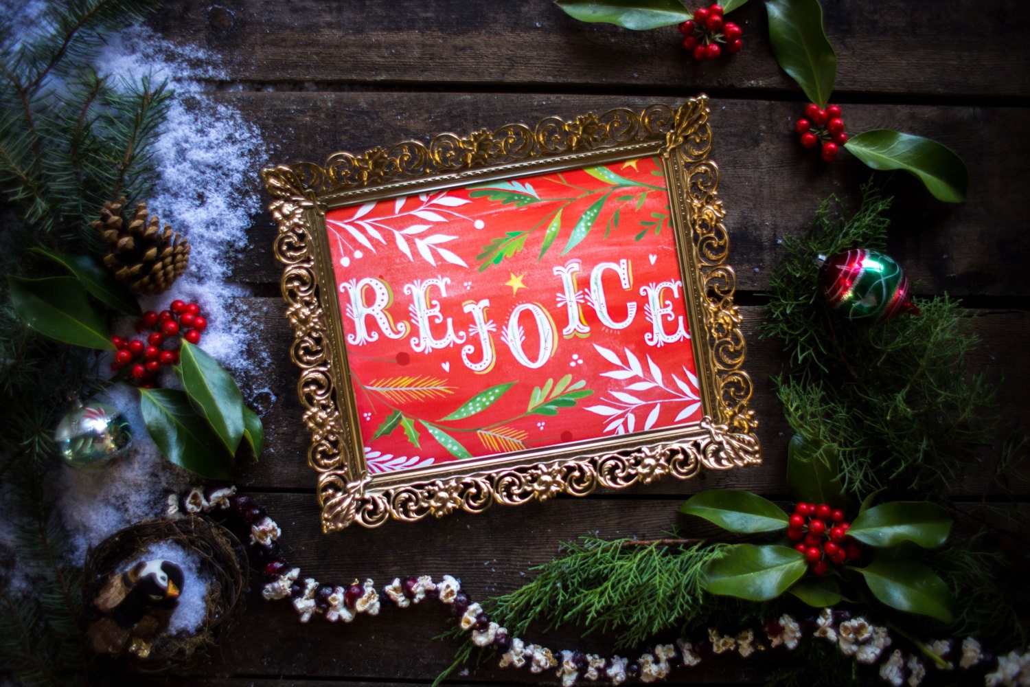 Rejoice Holiday Art Print