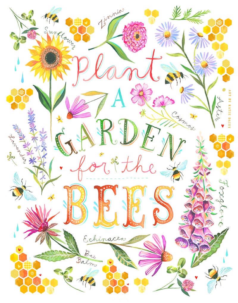 For the Bees Art Print