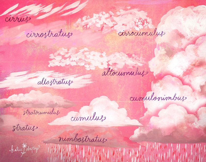 Cloud Chart Art Print