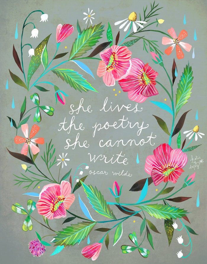 Poetry Art Print