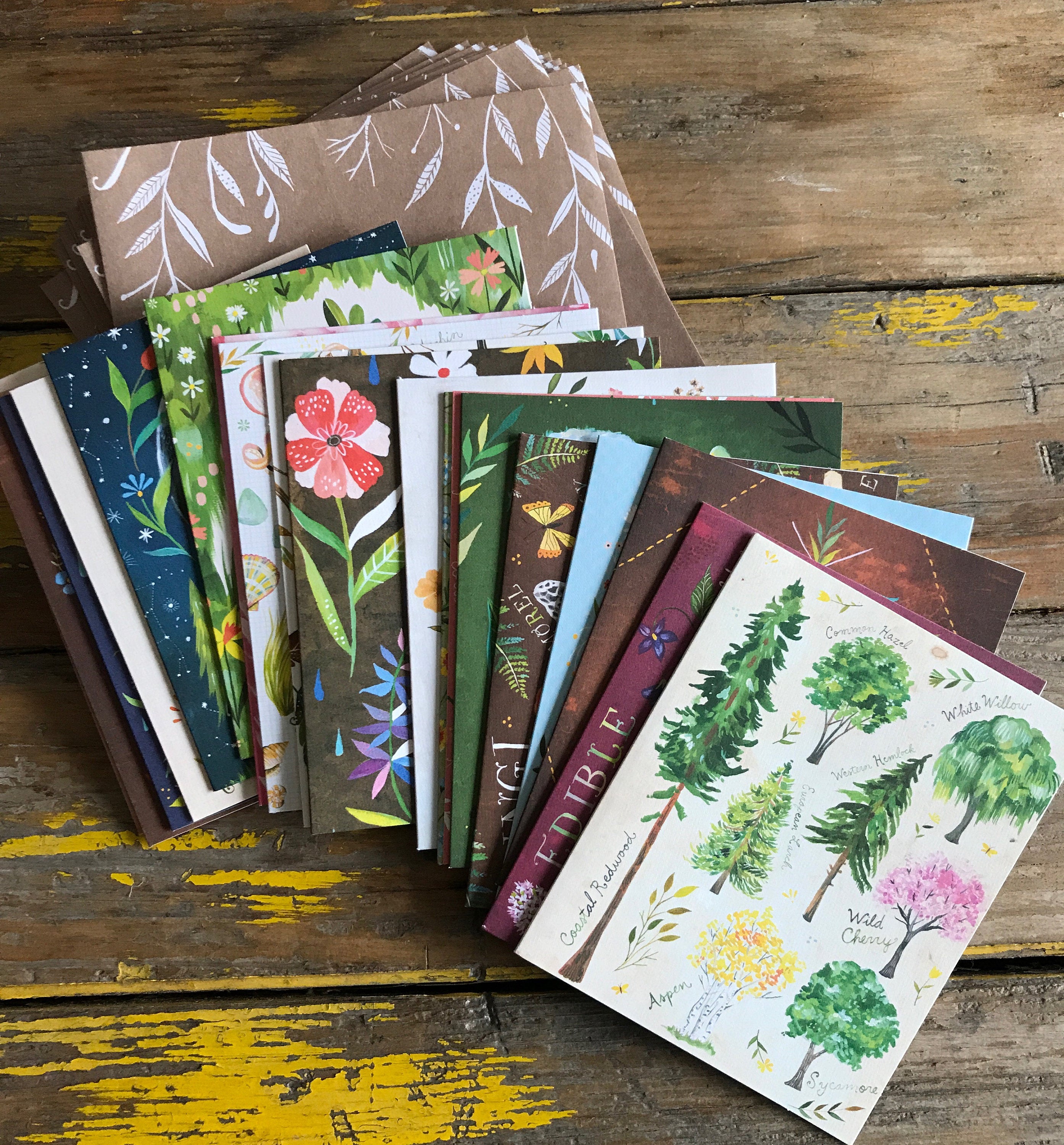 With Love, Adventure, and Wildflowers Notecards