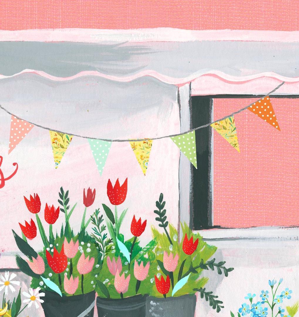 Flower Truck Art Print