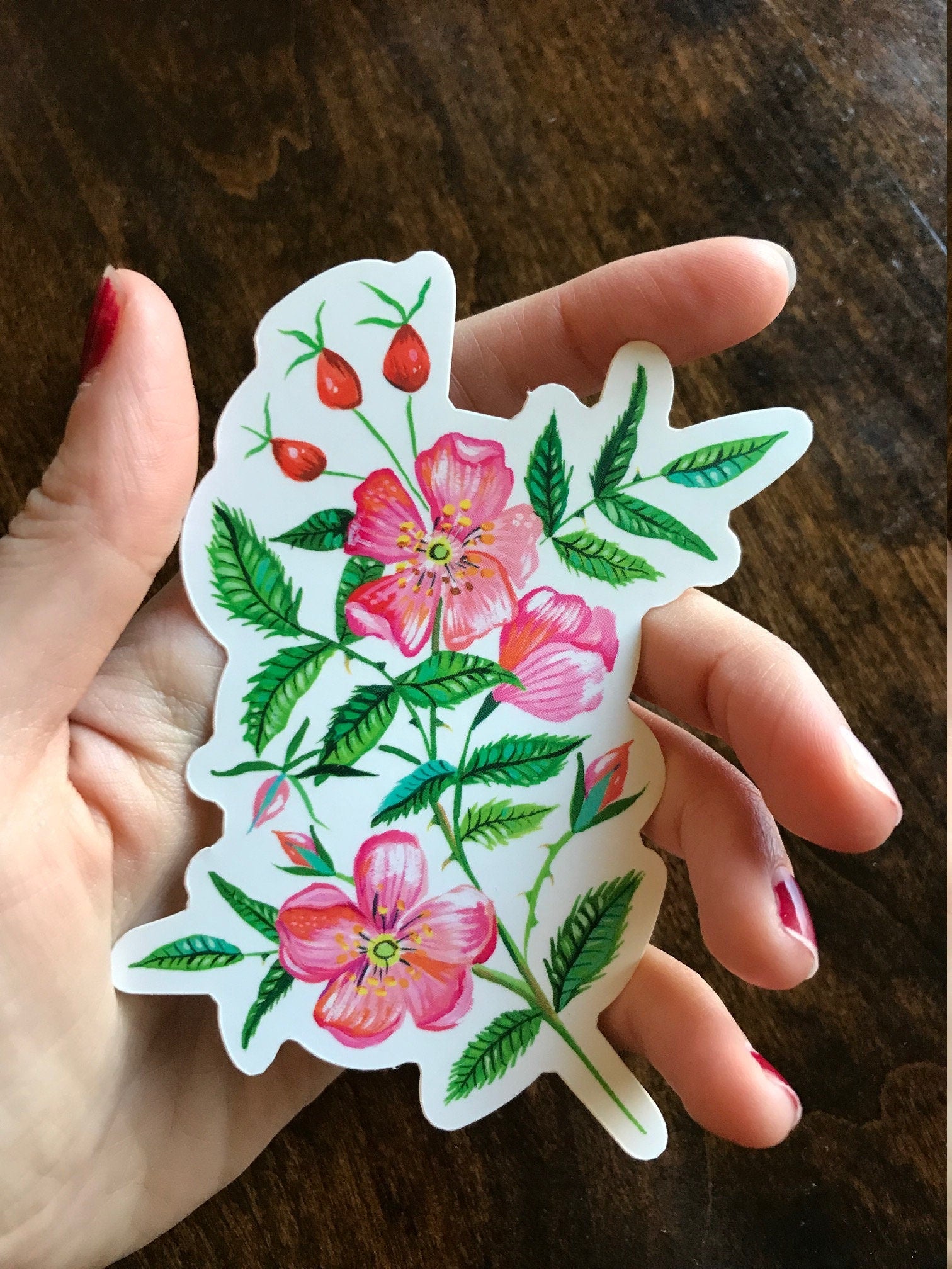 WILD ROSE - Matte Laminate Sticker