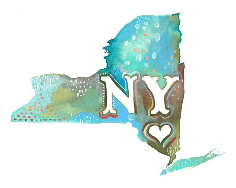 New York State Art Print