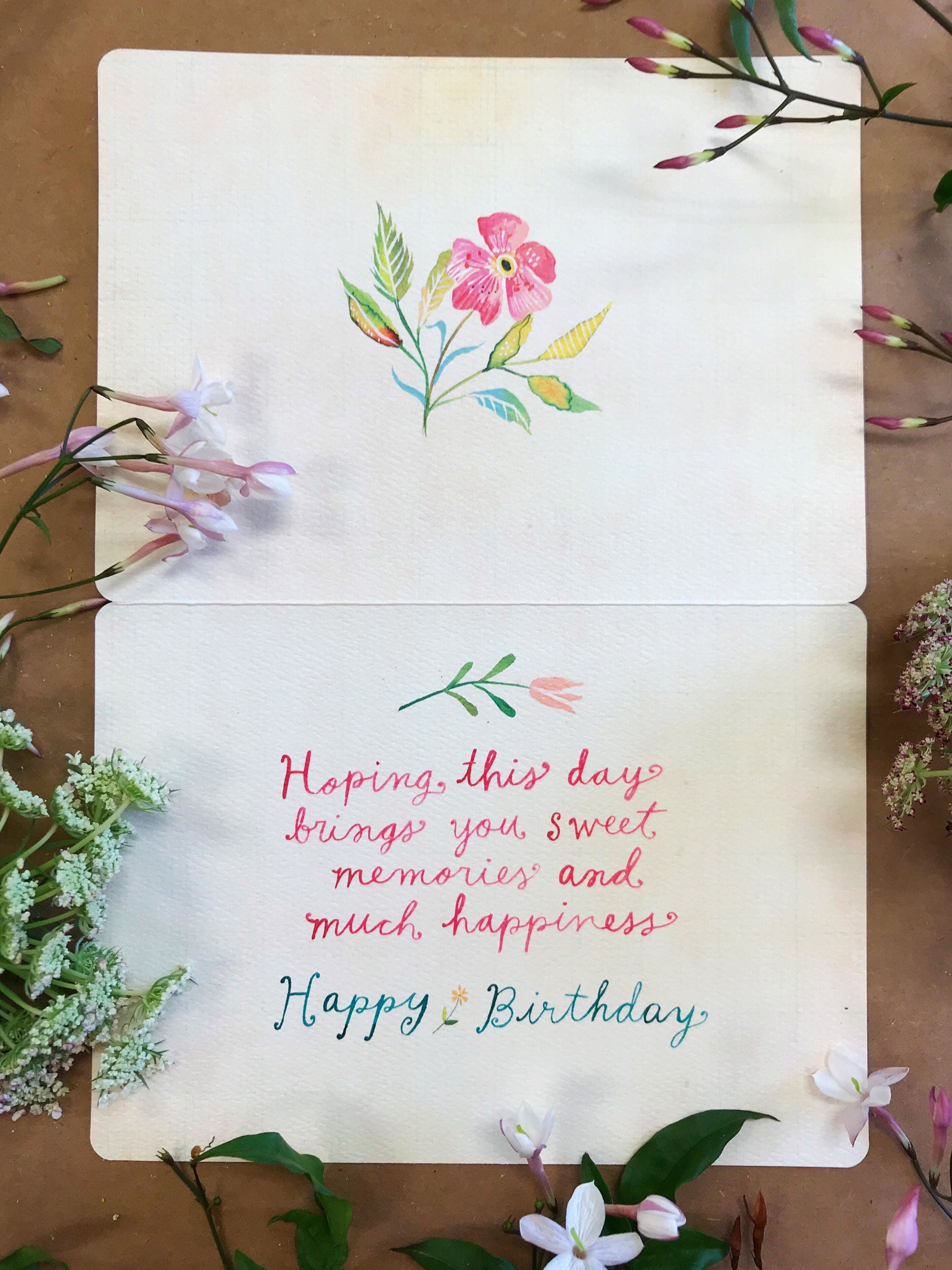 Flower Truck - Birthday Card