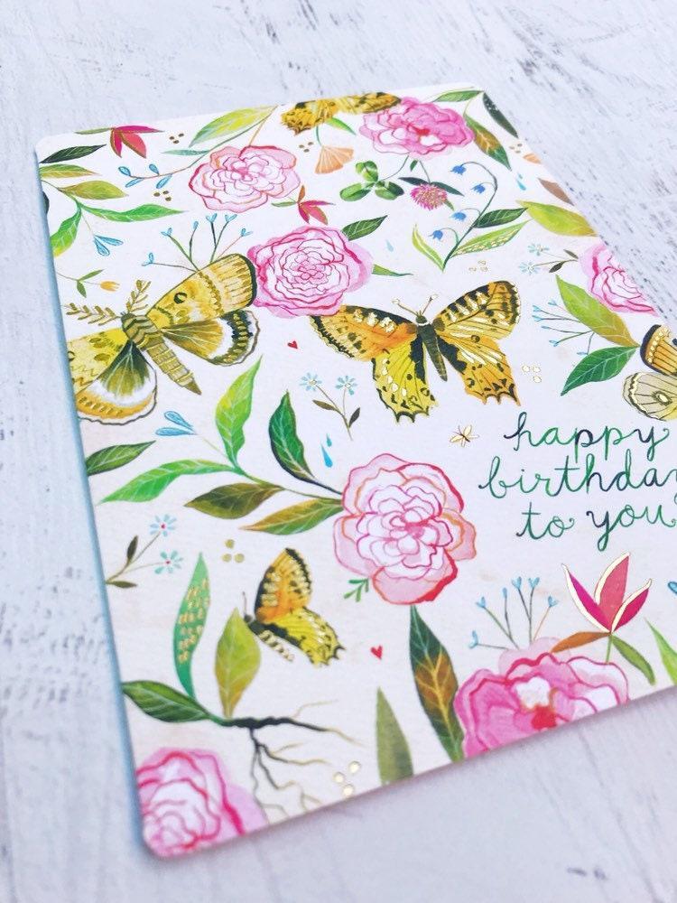 Birthday Butterfly - Greeting Card