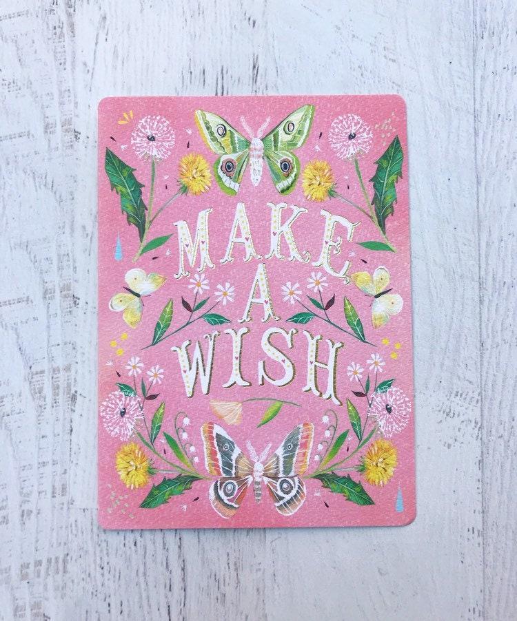 Make A Wish - Gold Foil Greeting Card