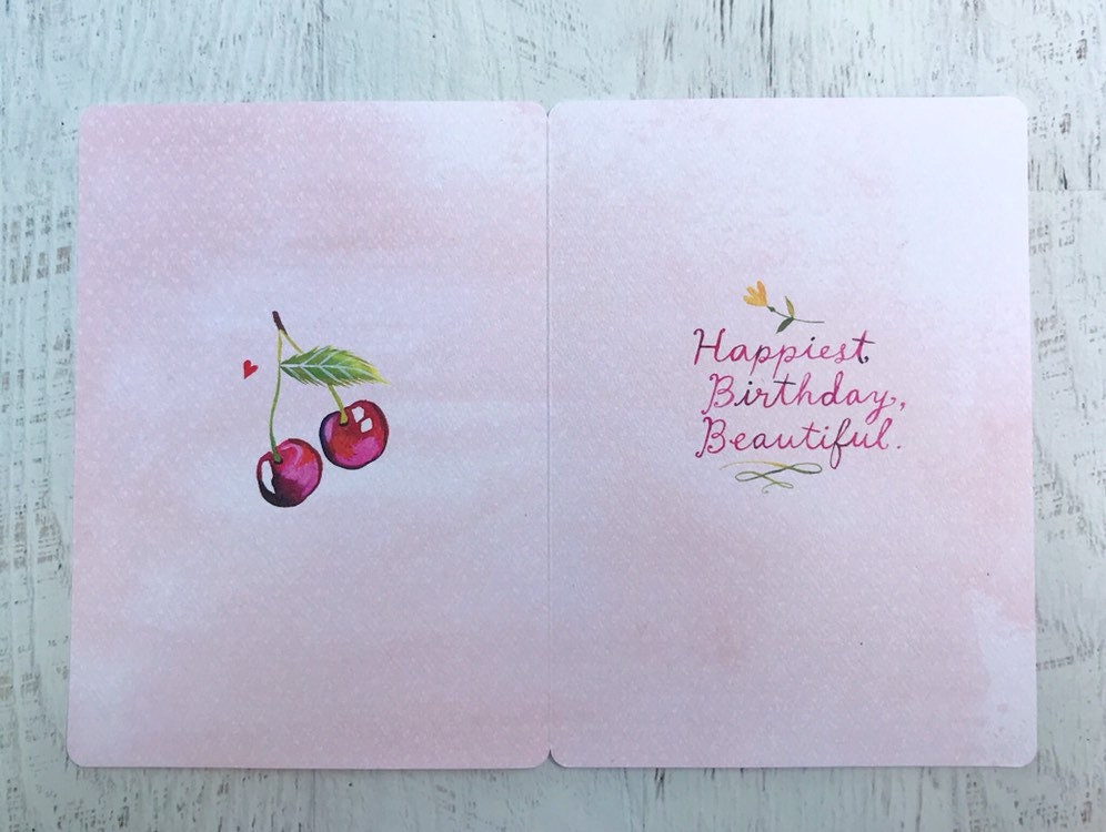 Beauty is a Nectar - Birthday Card