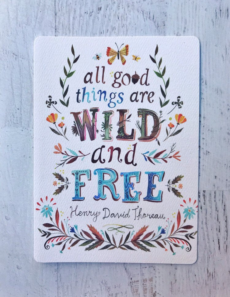 Wild and Free - Greeting Card