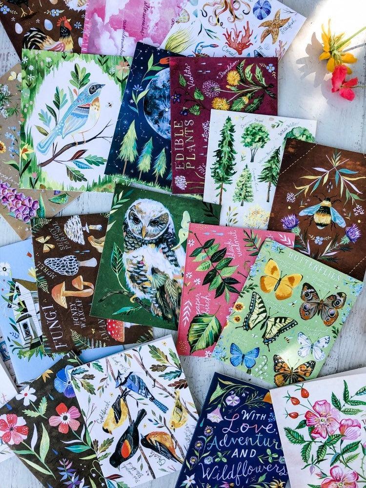 With Love, Adventure, and Wildflowers Notecards