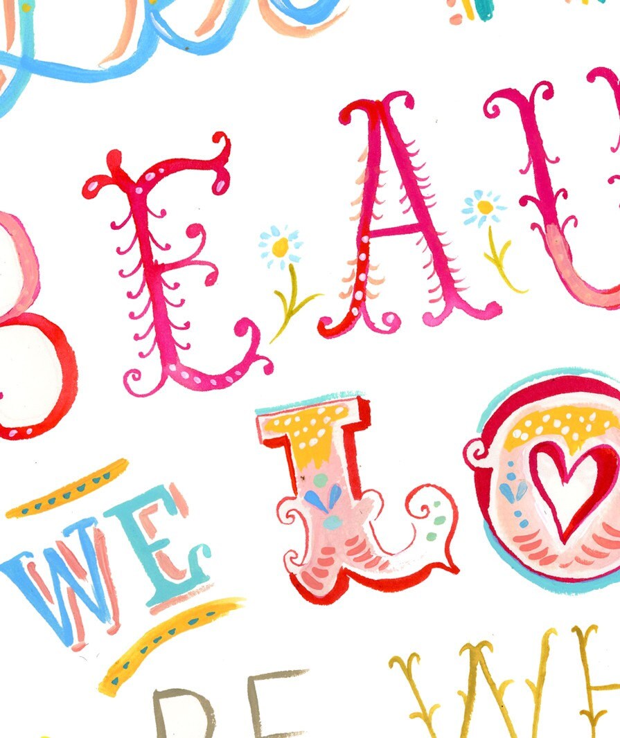 Beauty We Love Art Print