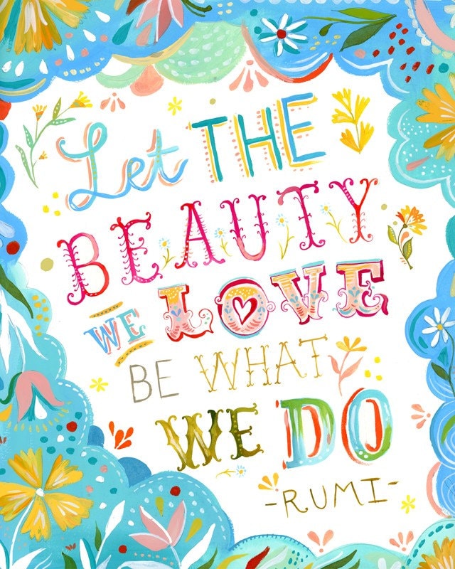 Beauty We Love Art Print
