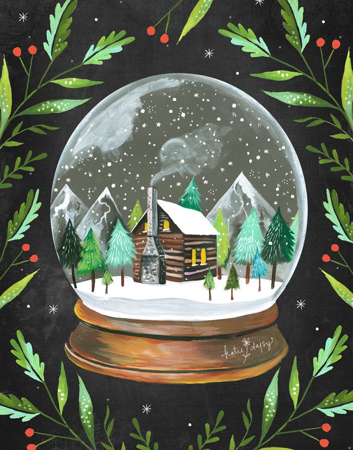 Snow Globe Art Print
