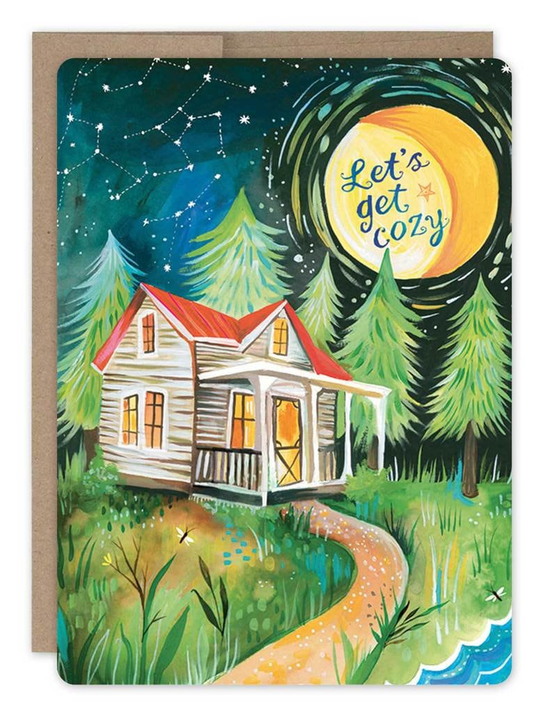 Cozy Cabin - Birthday Card