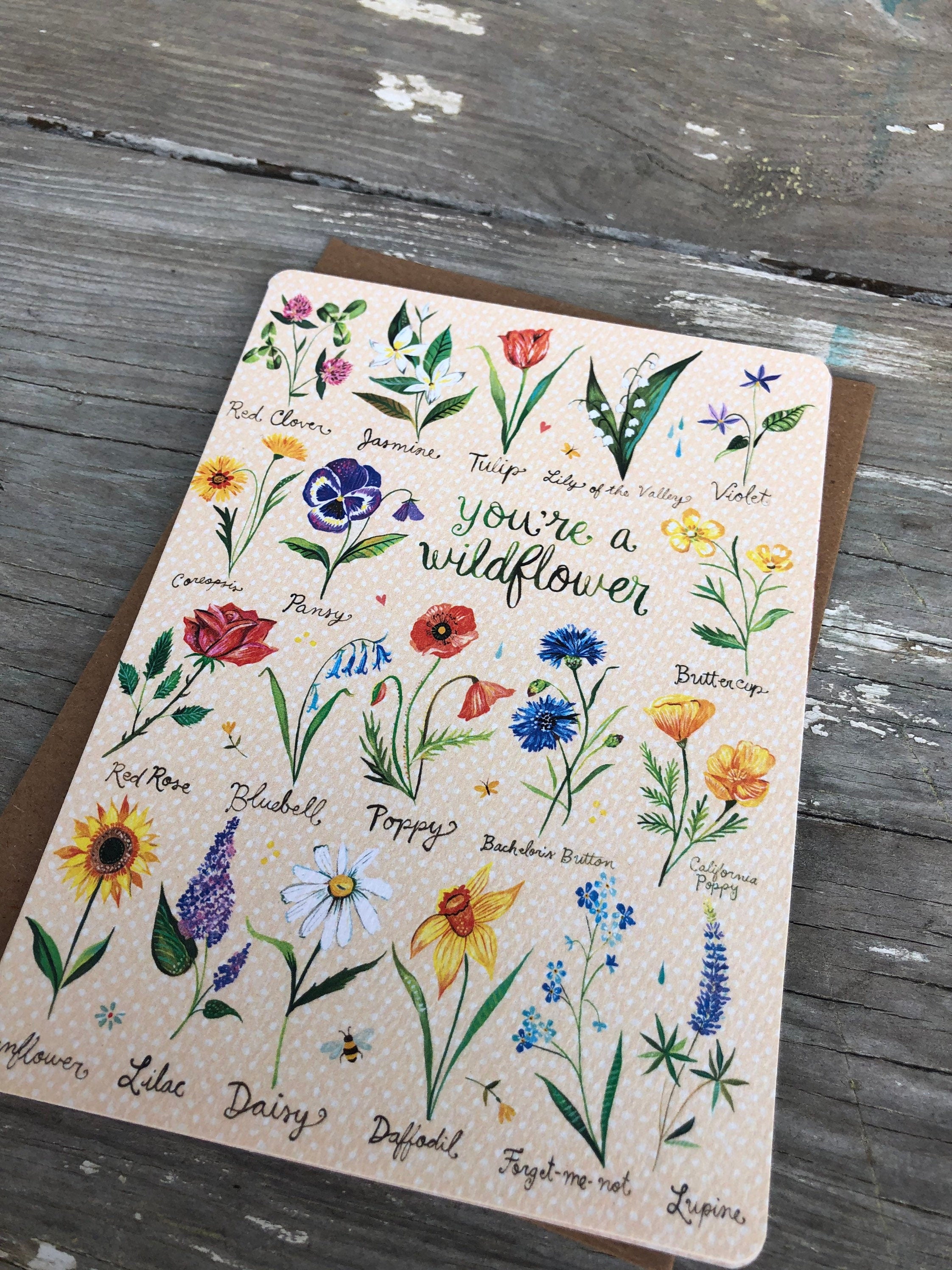 Wildflower - Birthday Card