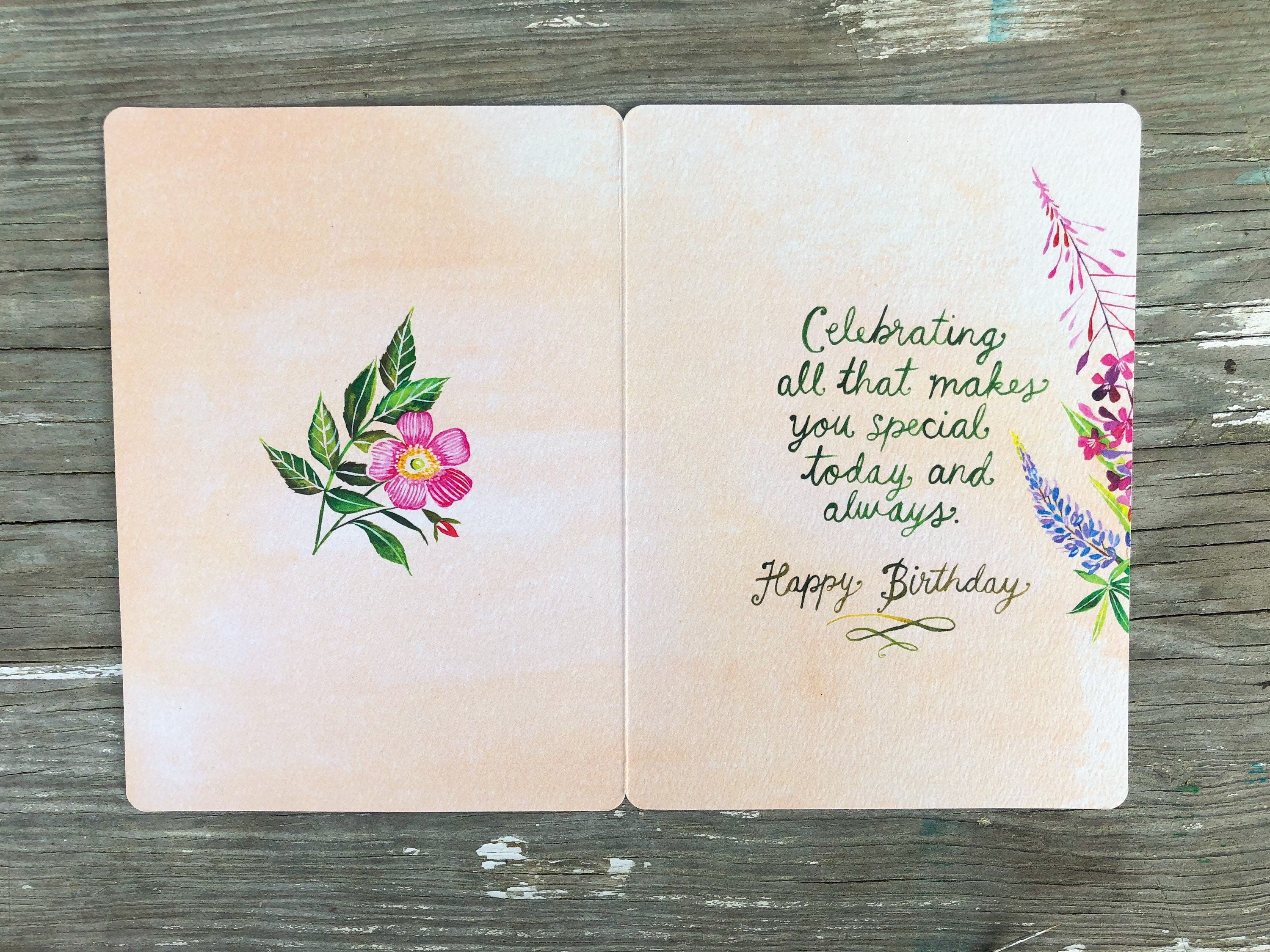 Wildflower - Birthday Card