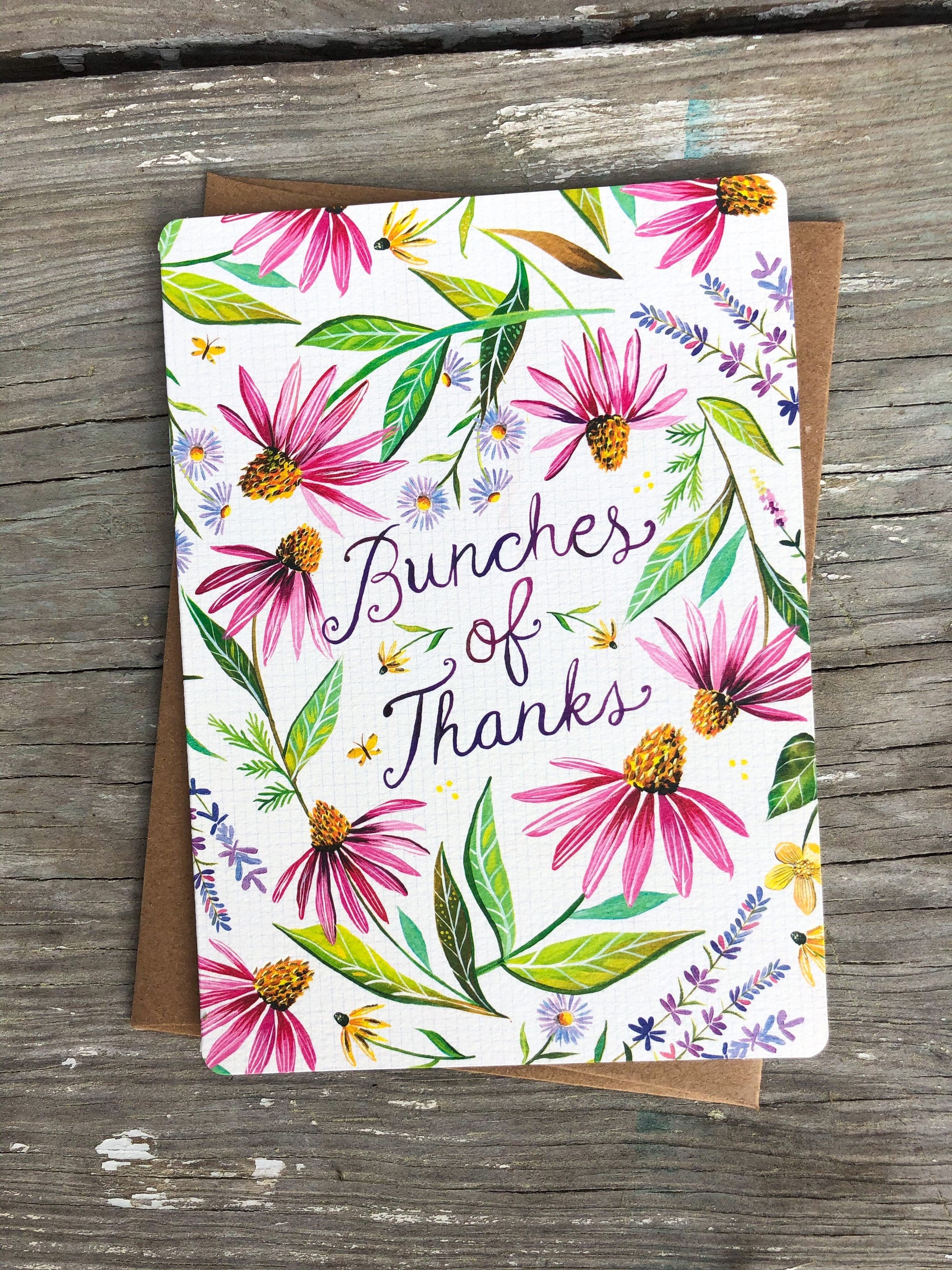 Bunches of Thanks - Greeting Card
