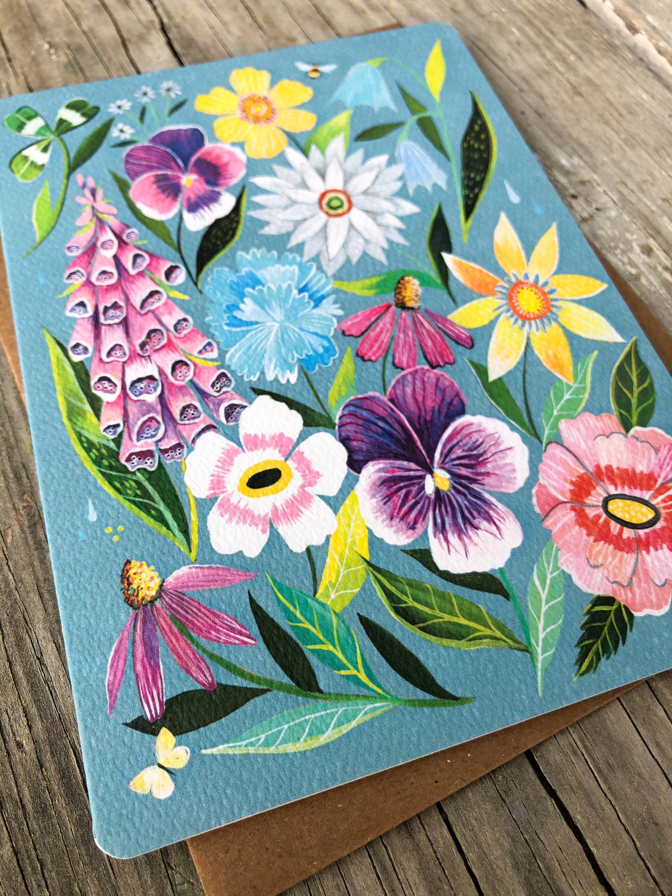 Get Well Florals - Greeting Card