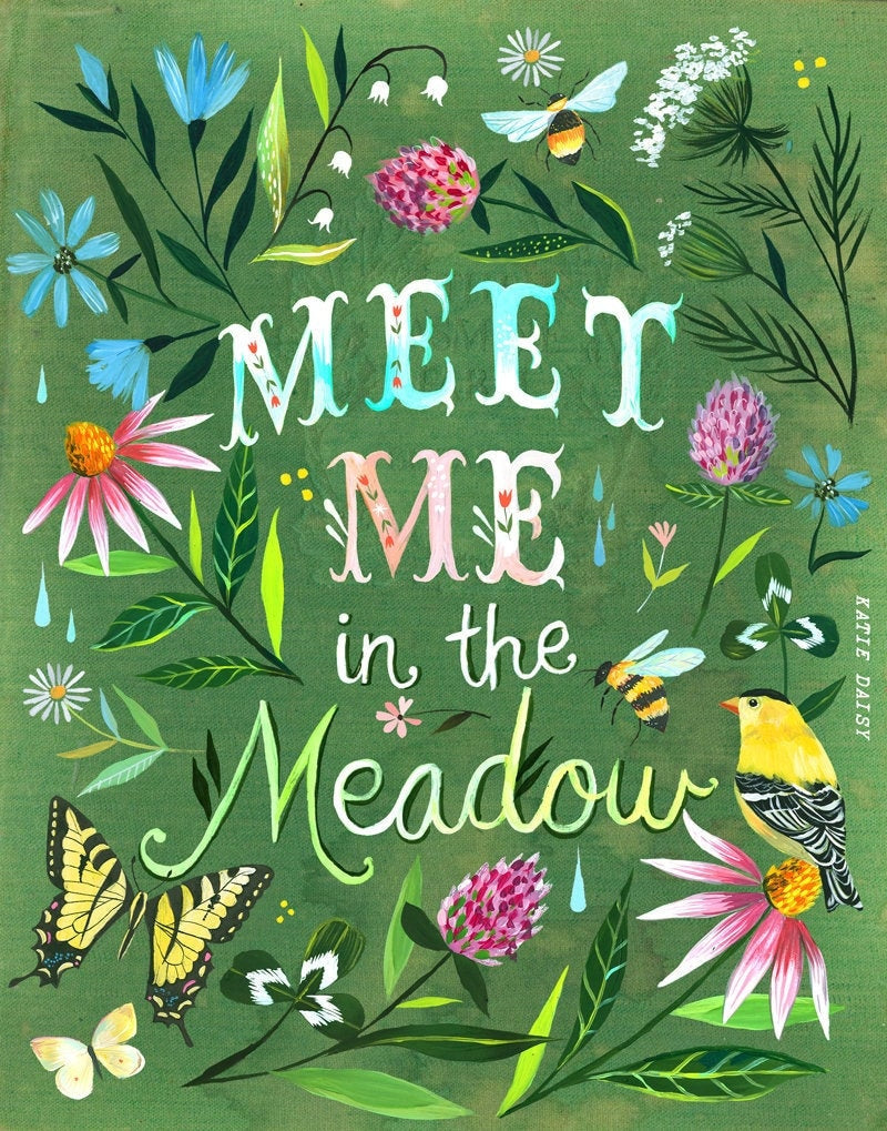 Meet Me In The Meadow Art Print