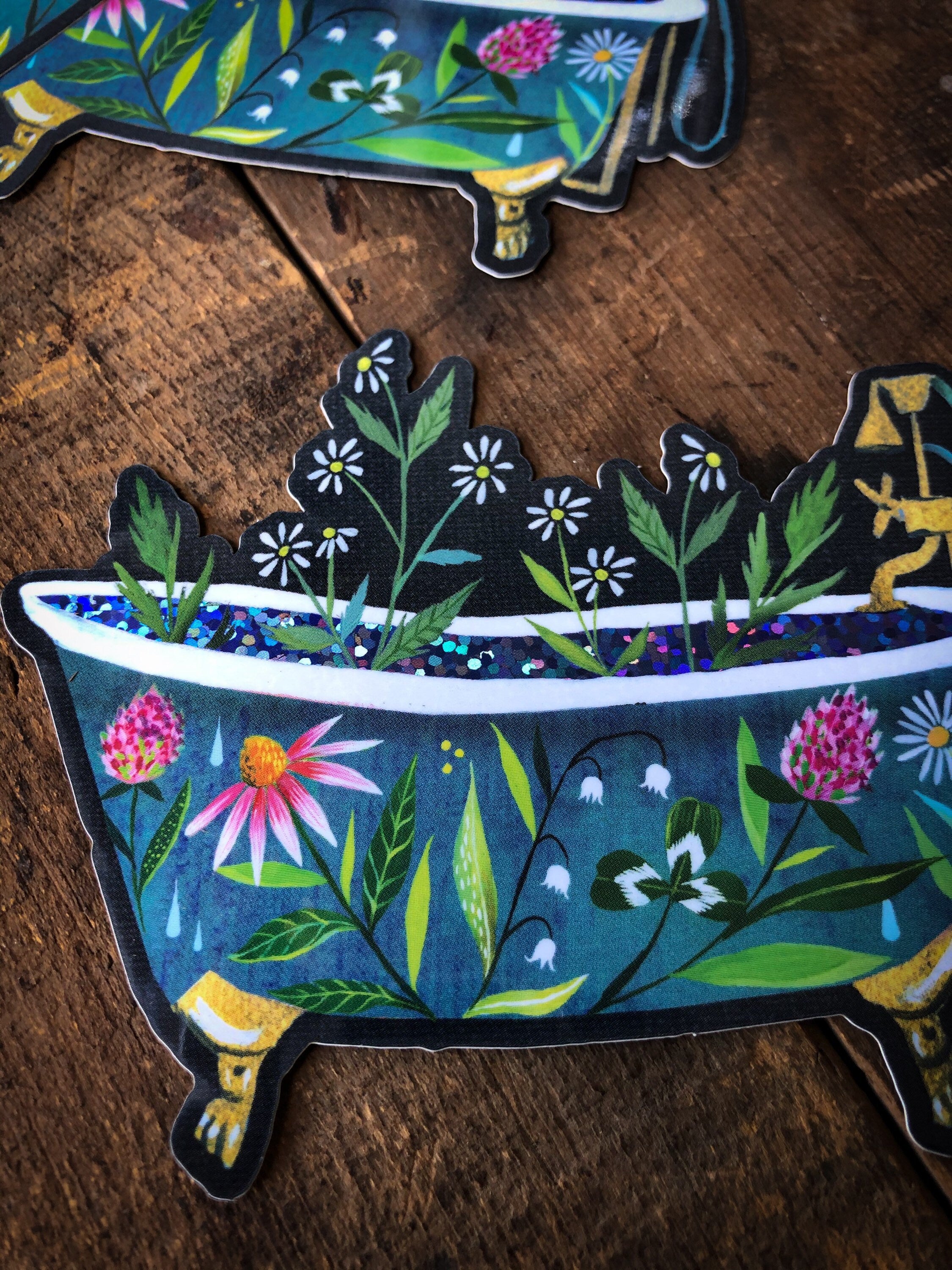 Bathtub - Glitter Sticker