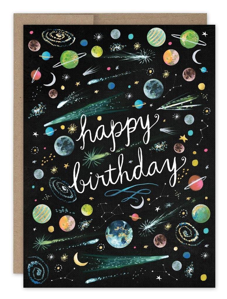 Outer Space - Birthday Card