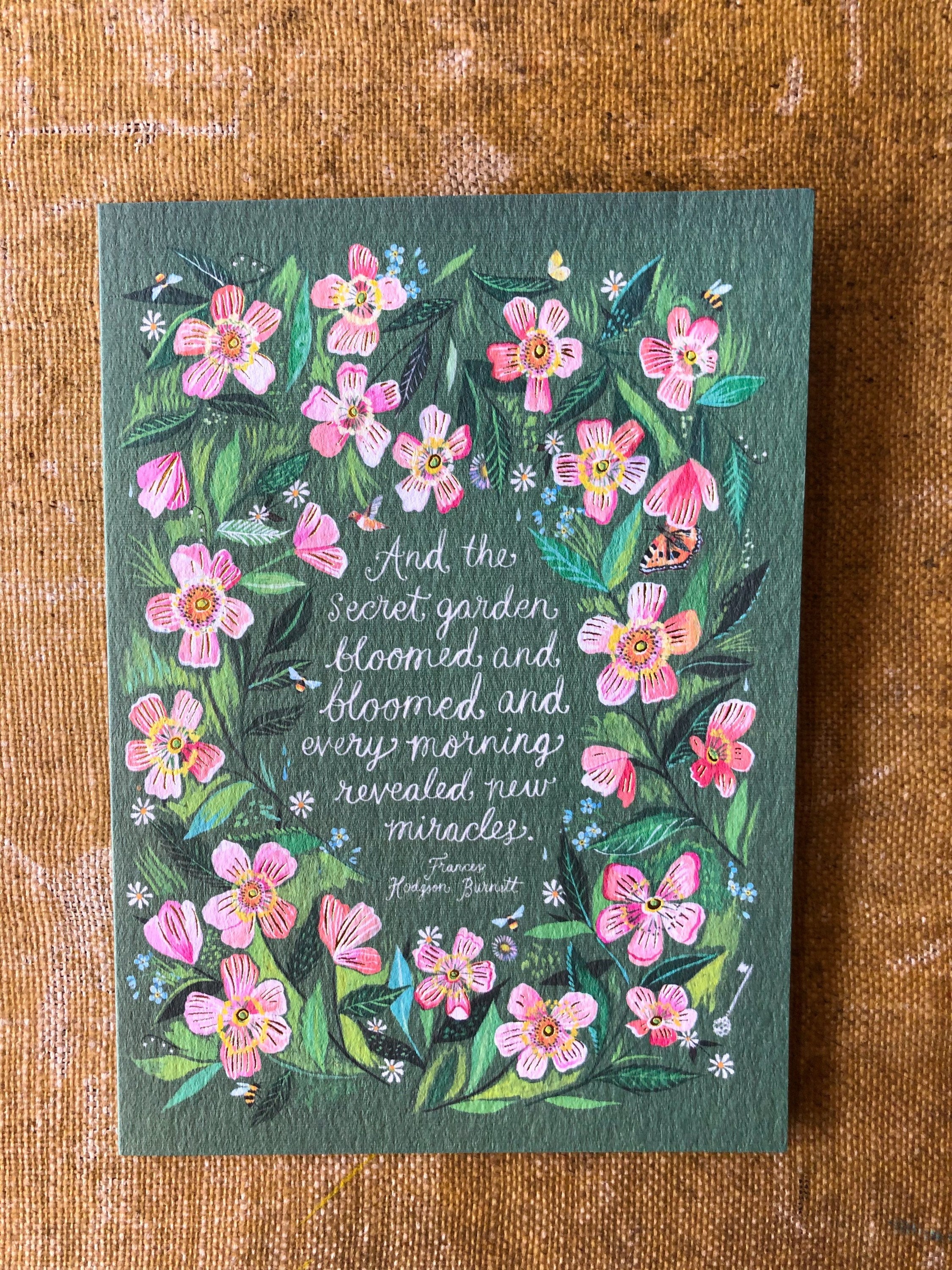 Secret Garden - Birthday Card
