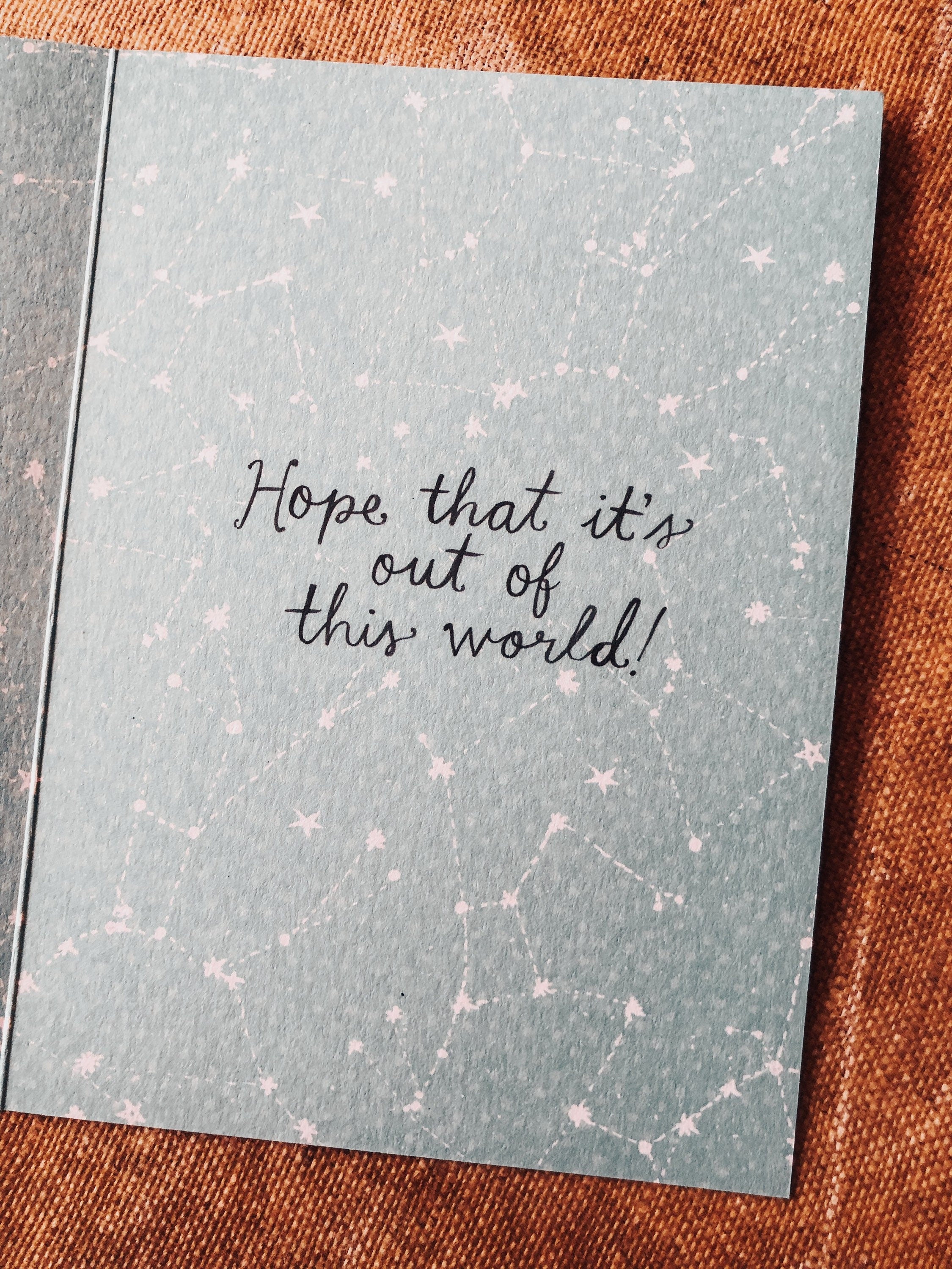 Outer Space - Birthday Card